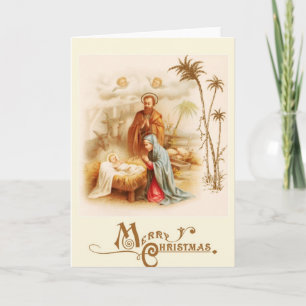Jesus, Mary och Joseph Helgkort