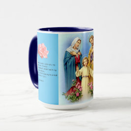 Jesus, Mary och Joseph Prayer mugg