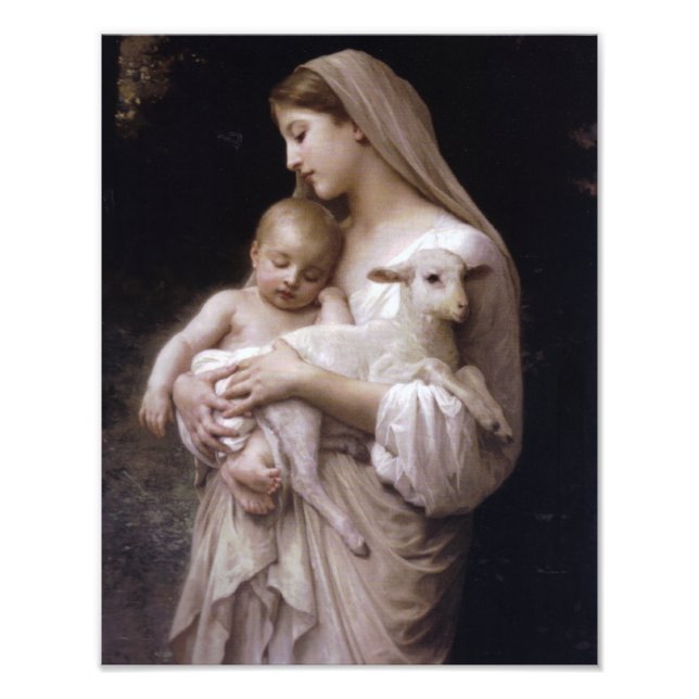 JESUS, MARY OCH LAMB. FOTOTRYCK (Framsidan)