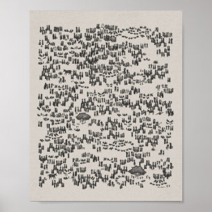 Jesus Matar 5000 - Gud ger bibelgarna konst Poster