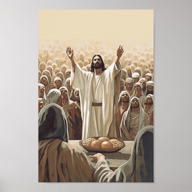 Jesus Matar 5 000 Poster kristen murdekan (Framsidan)
