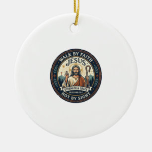 Jesus Matcha Cafe Trend Kaffe T-Shirt Kristet Graf Julgransprydnad Keramik
