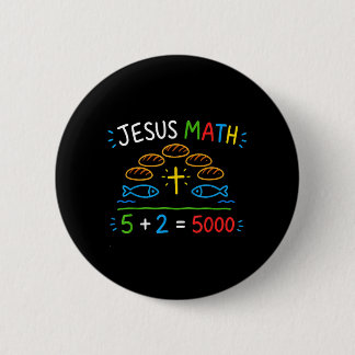 Jesus Matte 2 Fiskar 5 Bröd Mättar De 5000 Bibeln Knapp