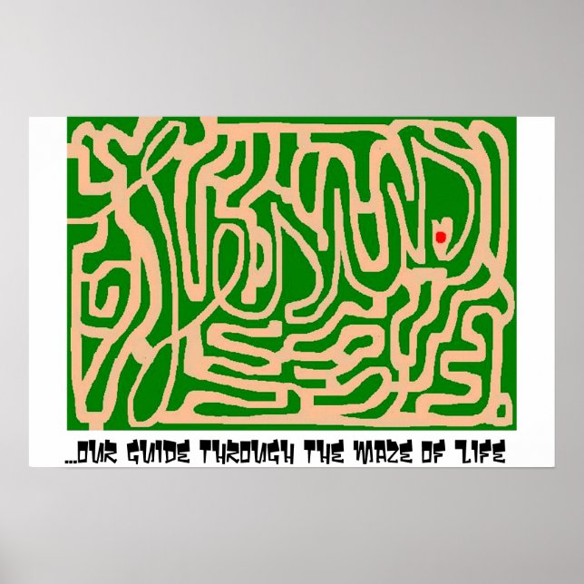 Jesus maze poster (Framsidan)