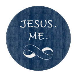 Jesus Me Infinity presenter Glass Skärbrädor