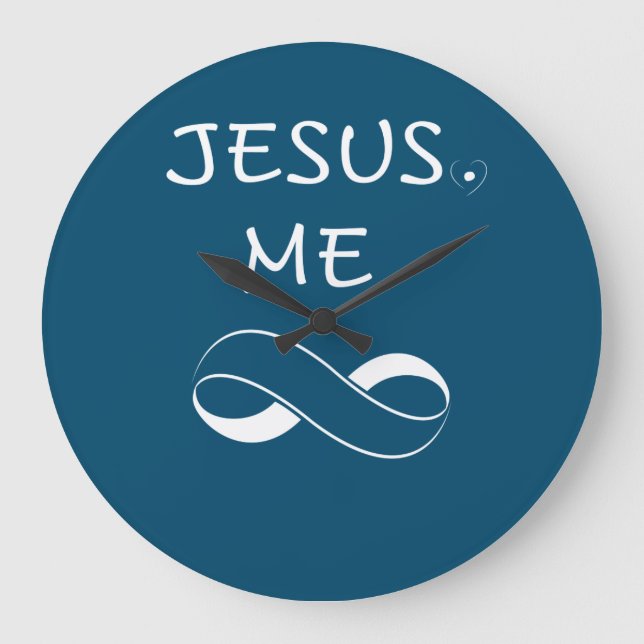 Jesus Me Infinity Väggur Kristna Kvinnor present (Framsida)