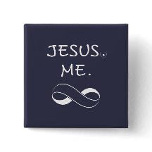 Jesus Me Oändliga Knappar Kristet Uppmuntran