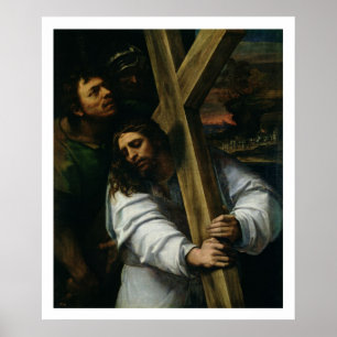 Jesus med ansvar för Kor, c.1535 (olja på panelen) Poster