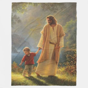JESUS med BARD Fleecefilt