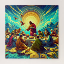 Jesus med de 12 desiples Puzzle