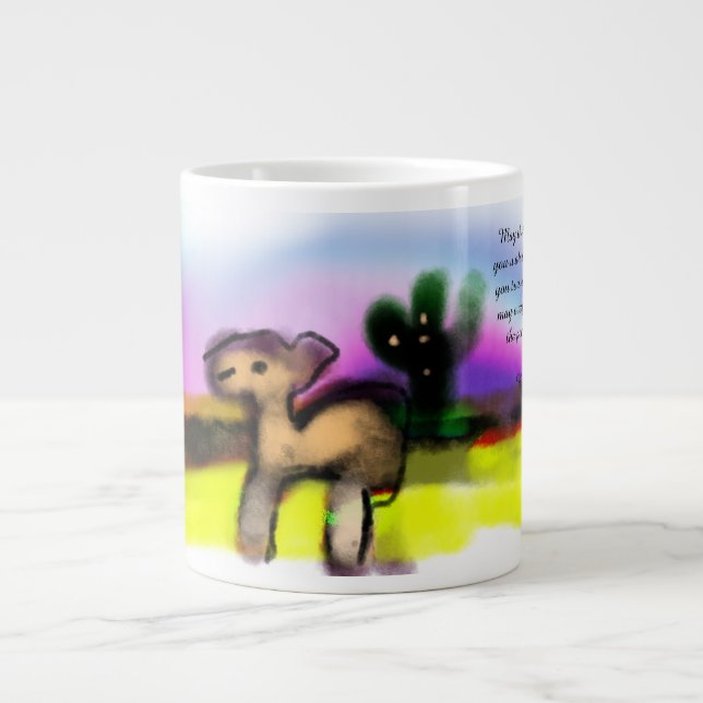 Jesus med dig  jumbo mugg (Framsidan)