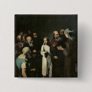 Jesus med doktorerna knapp
