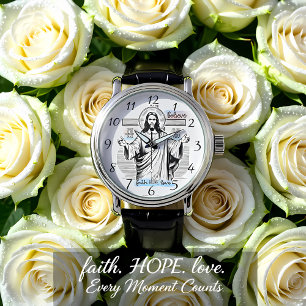 Jesus med en serenblick armbandsur