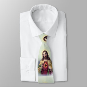 Jesus med glödande hjärta slips