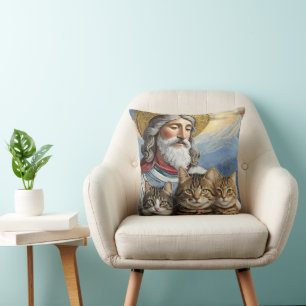 Jesus Med Katter Kudde! Kudde