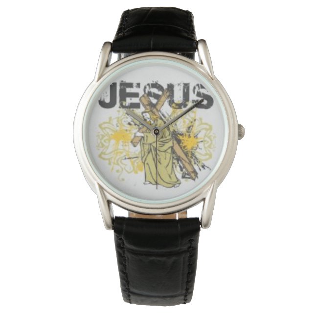 Jesus med kor armbandsur (Framsida)