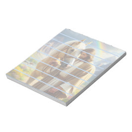 Jesus med Palomino Horse i Scenia Ligcape Anteckningsblock