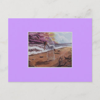 JESUS med Woman i problem med Zazzle-vykort Vykort
