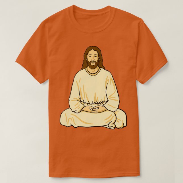 Jesus Meditating T Shirt (Design framsida)