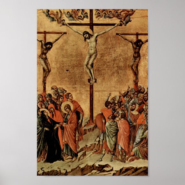 Jesus mellan två tjuvar poster (Framsidan)