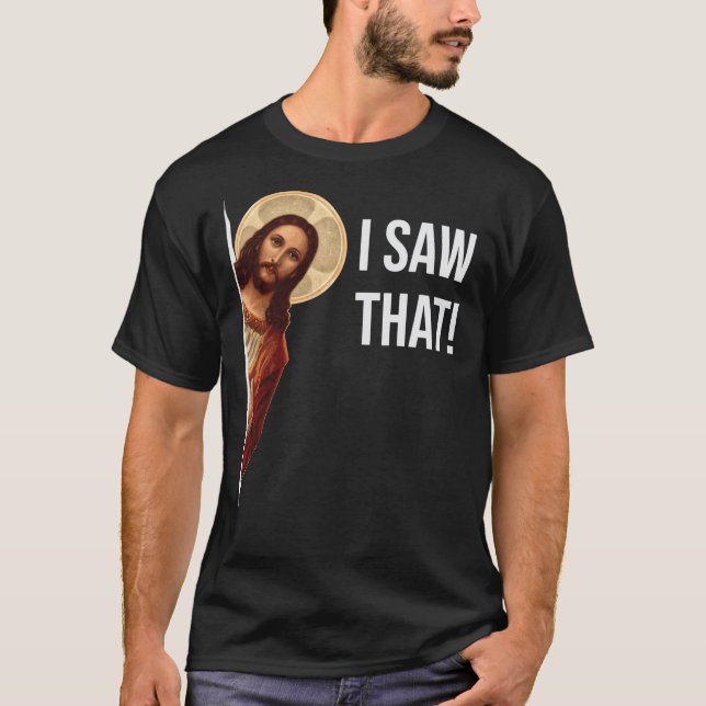 Jesus Meme jag såg klassiskt T-Shirt (Framsida)