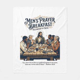 Jesus Mens Group Broderskap Reträtt T-Shirt Inspi Fleecefilt