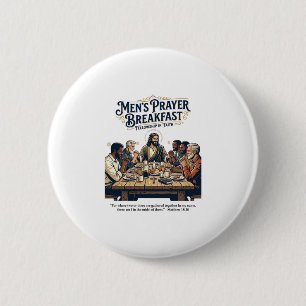 Jesus Mens Group Broderskap Reträtt T-Shirt Inspi Knapp