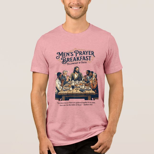 Jesus Mens Group Broderskaps Retreat T-Shirt Inspi (Framsida)