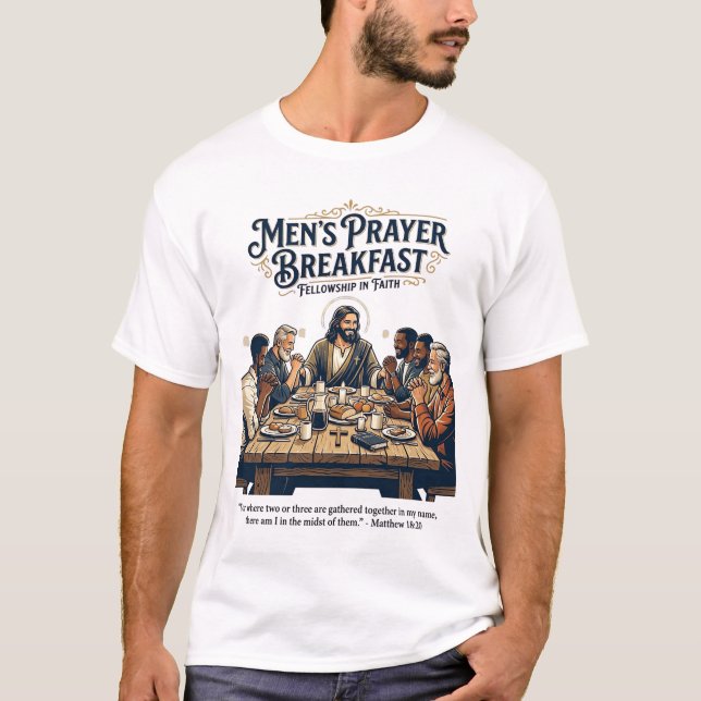 Jesus Mens Group Broderskaps Retreat T-Shirt Inspi (Framsida)