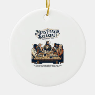 Jesus Mens Group Broderskaps Retreat T-Shirt Inspi Julgransprydnad Keramik