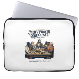 Jesus Mens Group Broderskaps Retreat T-Shirt Inspi Laptop Fodral