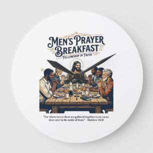 Jesus Mens Group Broderskaps Retreat T-Shirt Inspi Stor Klocka
