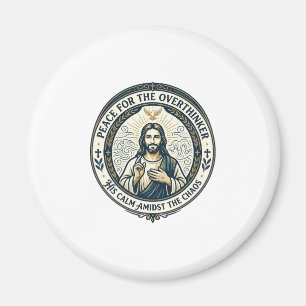 Jesus Mental Health Bekräftelser T-Shirt Inspirati Magnet