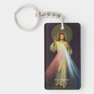 Jesus Mercy, jag är katolsk Nyckelring