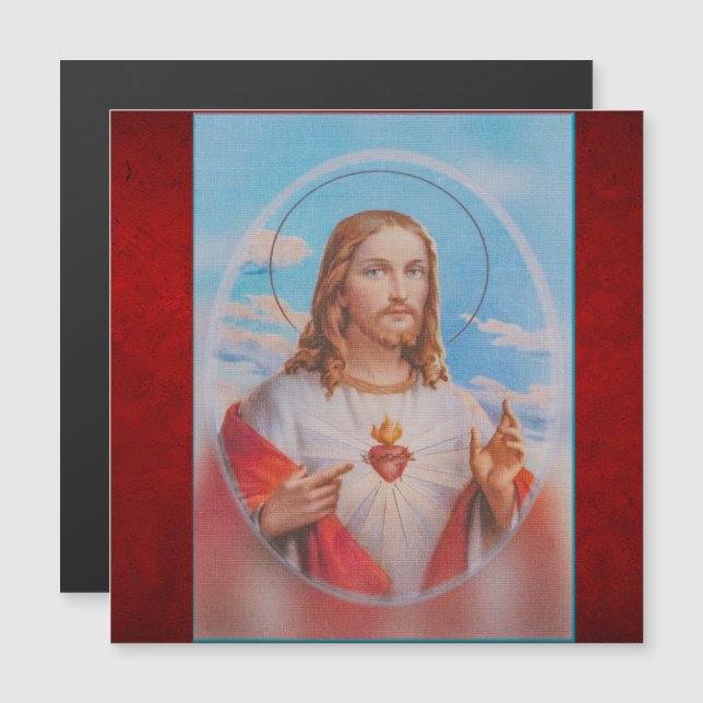 Jesus mercy prayers magnet (Fram/baksida)