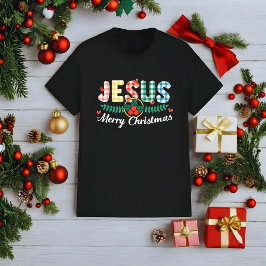Jesus Merry Christmas Christian Holiday T Shirt