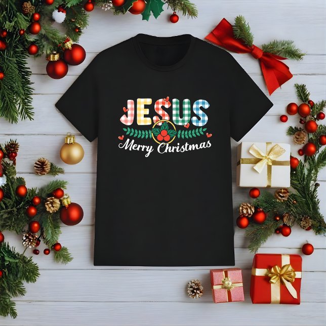 Jesus Merry Christmas Christian Holiday T Shirt (Skapare uppladdad)