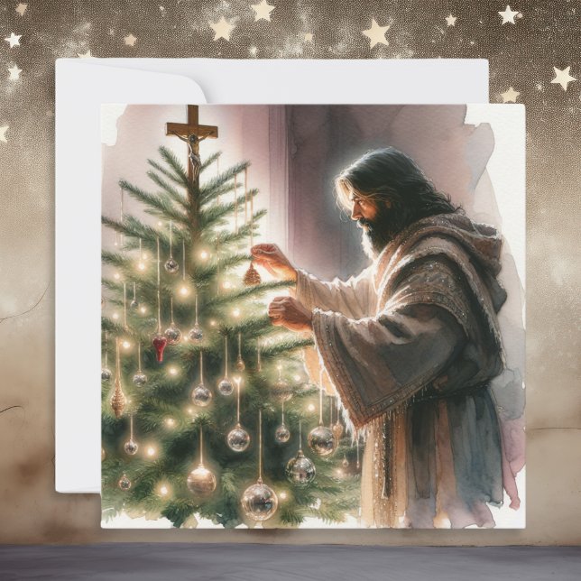 Jesus Messias dekoration Julgran Julkort (Skapare uppladdad)