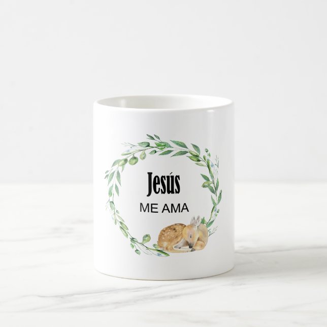Jesus mig, amma, spana bibeln kaffemugg (Center)