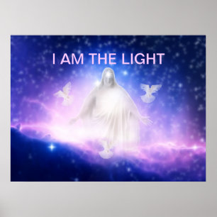 Jesus mig förmiddag det ljust av världen poster