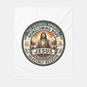 Jesus Militära Make Väntande Fru T-Shirt Inspira Fleecefilt