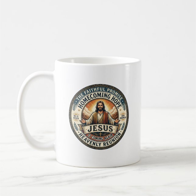 Jesus Militära Make Väntande Fru T-Shirt Inspira Kaffemugg (Vänster)