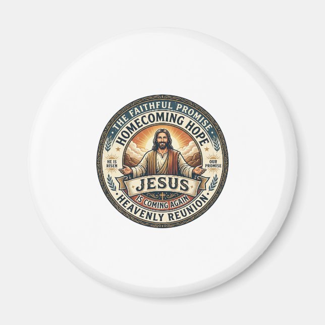 Jesus Militära Make Väntande Fru T-Shirt Inspira Magnet (Framsidan)