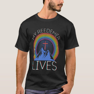 Jesus min frälsare lever kors påsk Kristus Kristus T Shirt