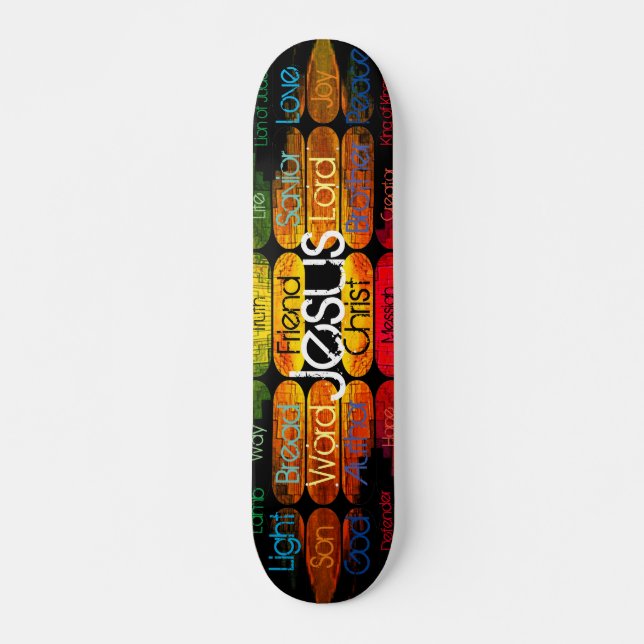 Jesus Mini Skateboard Bräda 18,5 Cm (Framsida)