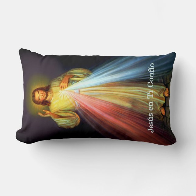 Jesus Misericordia Almohada Prayer Pillow Lumbarkudde (Framsida)