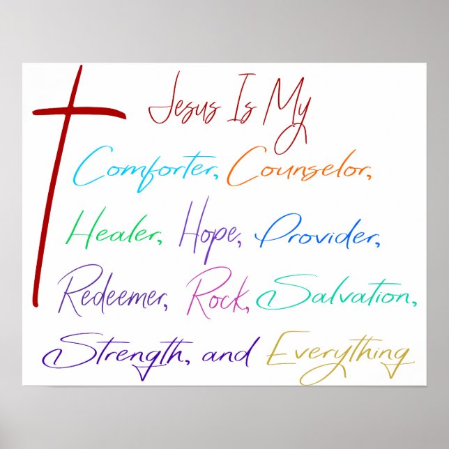 Jesus mitt allt poster (Framsidan)