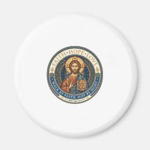 Jesus monastisk kontemplativ andlighet Grafik Magnet
