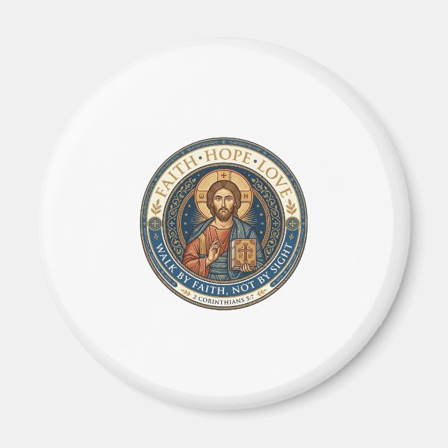 Jesus monastisk kontemplativ andlighet Grafik  Magnet (Framsidan)