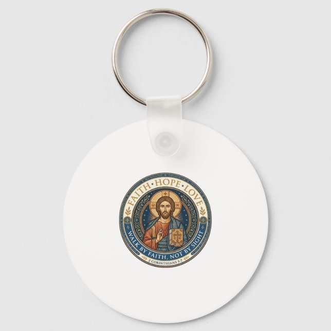 Jesus monastisk kontemplativ andlighet Grafik  Nyckelring (Framsida)